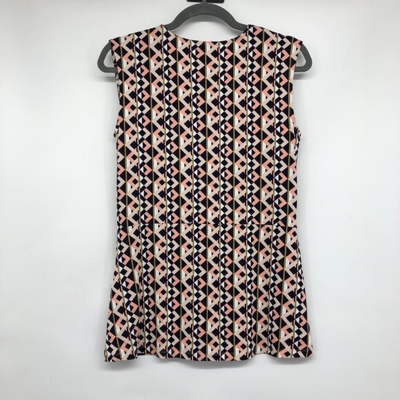 NWT Betty Barclay Pink Sleeveless Blouse with Geometric Print - Picture 5 of 16